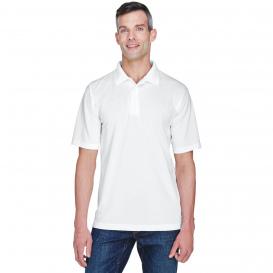 UltraClub 8445 Men\'s Cool & Dry Stain-Release Performance Polo - White