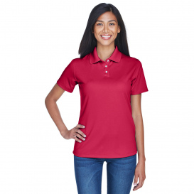 UltraClub 8445L Ladies Cool & Dry Stain-Release Performance Polo - Cardinal