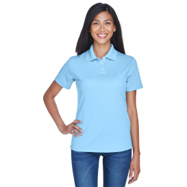 UltraClub 8445L Ladies Cool & Dry Stain-Release Performance Polo - Columbia Blue