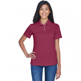 UltraClub 8445L Ladies Cool & Dry Stain-Release Performance Polo - Maroon