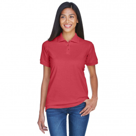 UltraClub 8530 Ladies Classic Pique Polo - Cardinal