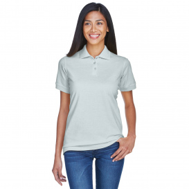 UltraClub 8530 Ladies Classic Pique Polo - Silver