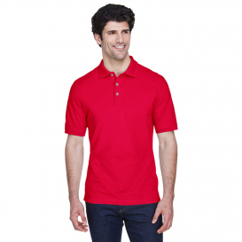UltraClub 8535 Men\'s Classic Pique Polo - Red