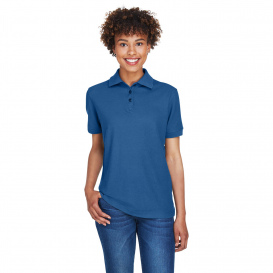 UltraClub 8541 Ladies Whisper Pique Polo - Indigo