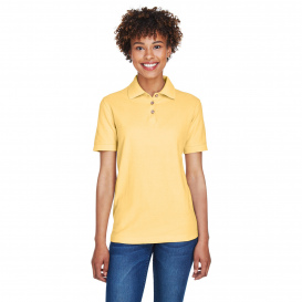 UltraClub 8541 Ladies Whisper Pique Polo - Yellow