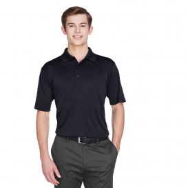 UltraClub 8610 Men\'s Cool & Dry 8 Star Elite Performance Interlock Polo - Black