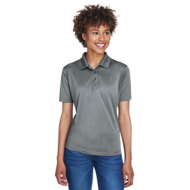 UltraClub 8610L Ladies Cool & Dry 8 Star Elite Performance Interlock Polo - Charcoal