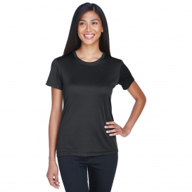 UltraClub 8620L Ladies Cool & Dry Basic Performance T-Shirt - Black