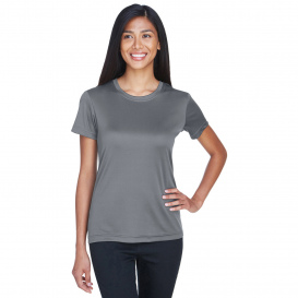 UltraClub 8620L Ladies Cool & Dry Basic Performance T-Shirt - Charcoal