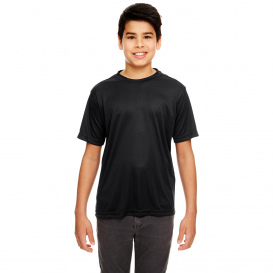 UltraClub 8620Y Youth Cool & Dry Basic Performance T-Shirt - Black