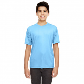 UltraClub 8620Y Youth Cool & Dry Basic Performance T-Shirt - Columbia Blue