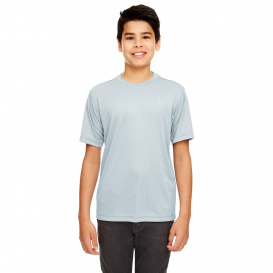 UltraClub 8620Y Youth Cool & Dry Basic Performance T-Shirt - Grey