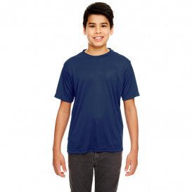 UltraClub 8620Y Youth Cool & Dry Basic Performance T-Shirt - Navy