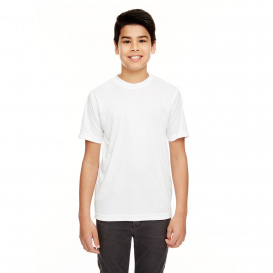 UltraClub 8620Y Youth Cool & Dry Basic Performance T-Shirt - White