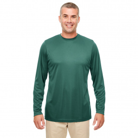 UltraClub 8622 Men\'s Cool & Dry Performance Long Sleeve Top - Forest Green