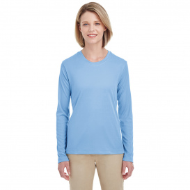 UltraClub 8622W Ladies Cool & Dry Performance Long Sleeve Top - Columbia Blue