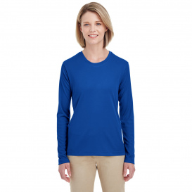 UltraClub 8622W Ladies Cool & Dry Performance Long Sleeve Top - Royal