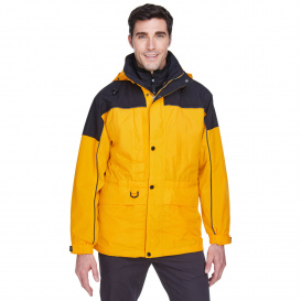North End 88006 Adult 3-in-1 Two-Tone Parka - Sun Ray