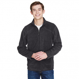 North End 88172 Men\'s Voyage Fleece Jacket - Heather Charcoal