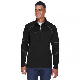 North End 88175 Catalyst Performance Fleece 1/4-Zip - Black