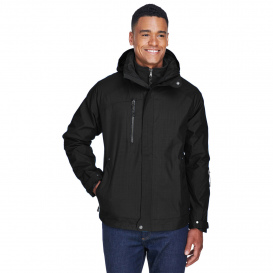 North End 88178 Men\'s Caprice 3-in-1 Jacket with Soft Shell Liner - Black