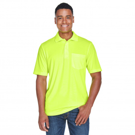 Core 365 88181P Men\'s Origin Performance Pique Polo with Pocket - Safety Yellow