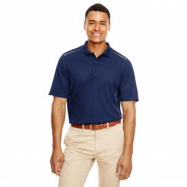 Core 365 88181R Men\'s Radiant Performance Pique Polo with Reflective Piping - Classic Navy