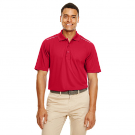 Core 365 88181R Men\'s Radiant Performance Pique Polo with Reflective Piping - Classic Red