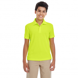 Core 365 88181Y Youth Origin Performance Pique Polo - Safety Yellow