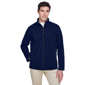 Core 365 88184 Men\'s Cruise Two-Layer Fleece Bonded Soft Shell Jacket - Classic Navy