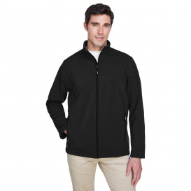 Core 365 88184T Men\'s Tall Cruise Two-Layer Fleece Bonded Soft Shell Jacket - Black