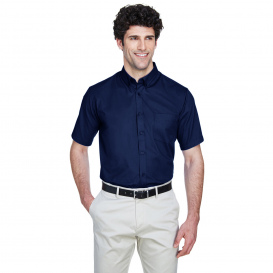 Core 365 88194 Men\'s Optimum Short-Sleeve Twill Shirt - Classic Navy