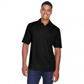 North End 88632 Men\'s Recycled Polyester Performance Pique Polo - Black