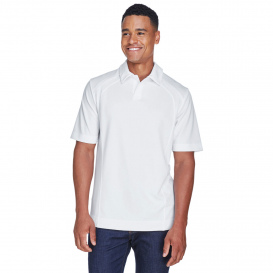 North End 88632 Men\'s Recycled Polyester Performance Pique Polo - White