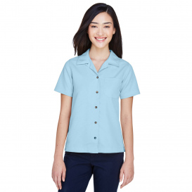 UltraClub 8981 Ladies Cabana Breeze Camp Shirt - Island Blue