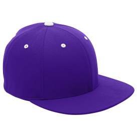 Team 365 ATB101 Flexfit Adult Pro-Formance Contrast Eyelets Cap - Sport Purple/White