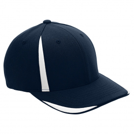 Team 365 ATB102 Flexfit Adult Pro-Formance Front Sweep Cap - Sport Dark Navy/White