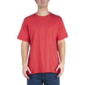 Berne BSM38 Lightweight Performance Pocket T-Shirt - Deep Red