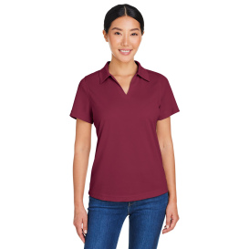 Core 365 CE104W Ladies Market Snag Protect Mesh Polo - Burgundy