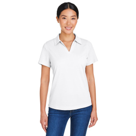 Core 365 CE104W Ladies Market Snag Protect Mesh Polo - White