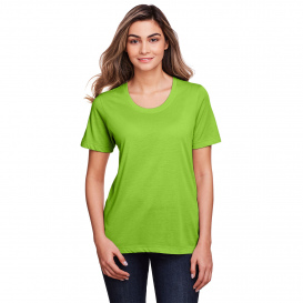 Core 365 CE111W Ladies Fusion ChromaSoft Performance T-Shirt - Acid Green