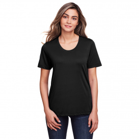 Core 365 CE111W Ladies Fusion ChromaSoft Performance T-Shirt - Black