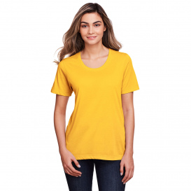 Core 365 CE111W Ladies Fusion ChromaSoft Performance T-Shirt - Campus Gold