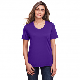 Core 365 CE111W Ladies Fusion ChromaSoft Performance T-Shirt - Campus Purple