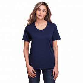 Core 365 CE111W Ladies Fusion ChromaSoft Performance T-Shirt - Classic Navy