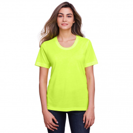 Core 365 CE111W Ladies Fusion ChromaSoft Performance T-Shirt - Safety Yellow