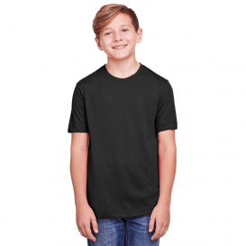 Core 365 CE111Y Youth Fusion ChromaSoft Performance T-Shirt - Black