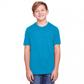 Core 365 CE111Y Youth Fusion ChromaSoft Performance T-Shirt - Electric Blue