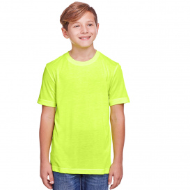 Core 365 CE111Y Youth Fusion ChromaSoft Performance T-Shirt - Safety Yellow