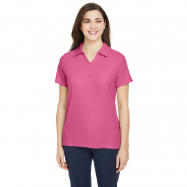 Core 365 CE112W Ladies Fusion ChromaSoft Pique Polo - Charity Pink